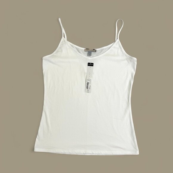 Lot Of 8 Arizona Jeans Co Womens Layering Spaghetti Strap Camisoles White Sz L - Picture 2 of 4